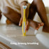 Frida Baby Triple-Angle Toothhugger Training Toddler Toothbrush, Cleans All Sides at Once, Yellow
