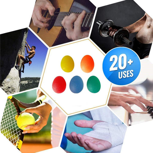 Squeeze Balls for Hand Therapy, Grip Strengthener for Finger, Wrist, and Pain Relief