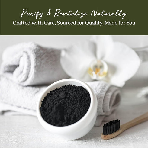Starwest Botanicals Activated Hardwood Charcoal Powder, Food Grade, 4 oz Bag for Teeth Whitening & Skin Care