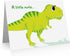 Little Notes by Comptime (24 Dinosaur Note Cards Foldover Cards and Envelopes) Kids Thank You Cards