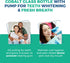 Natural Oil Pulling for Teeth and Gums | Organic Mint Flavored Mouthwash for Bad Breath | 16oz Cobalt Glass Bottle