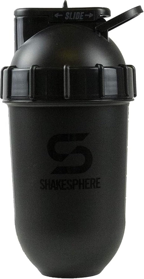 SHAKESPHERE Shaker Bottle - 24oz Leak-Proof Protein Shaker Bottle for Pre Workout, Smoothie and Powder Drink Mixes,