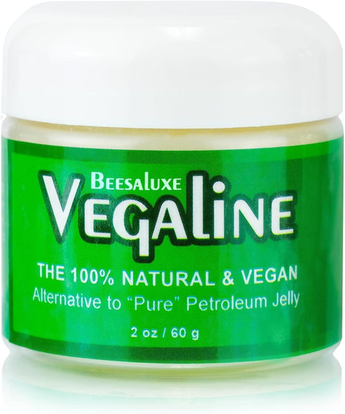 Vegaline - 100% Natural, Vegan Alternative to Petroleum Jelly for Lips, Hands, Makeup Remover (2 oz)