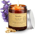 Set Lavender Eucalyptus & Sage Sea Salt Candles - Stress Relief Gift