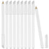 Maitys 10 Pieces White Nail Pencil, 2-in-1 Whitening French Manicure Tool with Cuticle Pusher for DIY Art