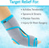 Pack Inflammation, Vive Ankle Ice Wrap - Foot Cold/Hot Compression Brace - Adjustable Freeze Support