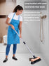 Swimming Heavy Duty Push Broom Stiff Bristle Broom Brush with Solid Wood Broom Head Indoor Outdoor Floor Scrubber
