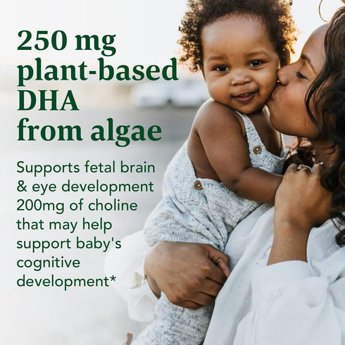 MegaFood Baby & Me 2 Prenatal DHA & Choline - Plant-Based Liquid DHA and Choline for Baby's Development - Vegan - 60