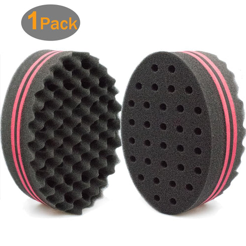 Small Holes Hair Sponge for Twists and Dreads, Barber Afro Wave Nappy Sponge Brush for Curls, 1 Pcs Twist