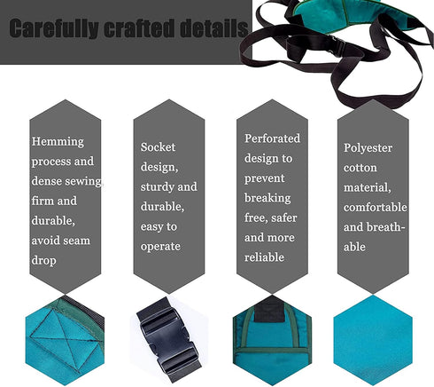 zuylikxy Medical Restraint-Bed Restraint Strap for Elderly Safety, Wheelchair Seat Belt, Chest Strap, Nursing Patient