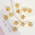 YISSION 12PCS Small Flower Hair Clips - Cute Metal Hair Barrettes for Women and Girls, Mini Gold Flower Claw Clips