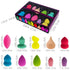 SHANY Blender Makeup Sponge Blending Puff Set, 10 Pcs, Latex-free, Vegan, Assorted Colors
