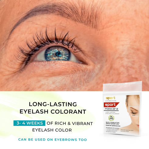 Sports Mascara, Long Lasting Eyelash Colorant, Black - Sports Cosmetics