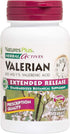 NaturesPlus Herbal Actives Valerian 600mg Extended Release, 30 Tablets, Vegetarian, Gluten Free