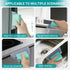 Zqarallax 3 Pack 6 Window Cleaner Tool, Window Screen Cleaner and Track Cleaning Brush with Replacement Cleaning
