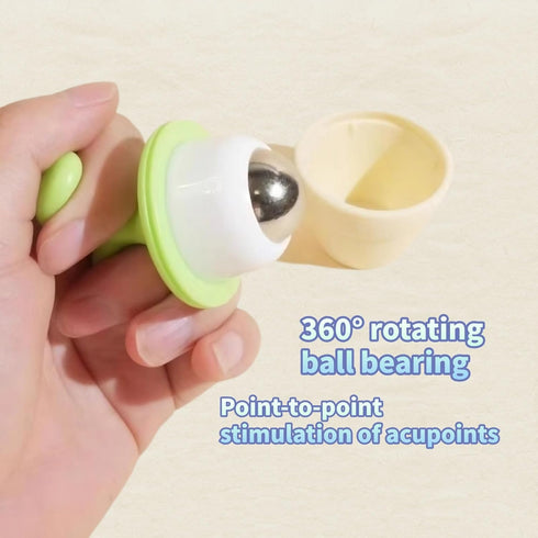 wofynovel Plant-Shaped Ball Massage Device, Acupoint Pressing, Relaxes Muscles and Promotes Blood Circulation, Relieves