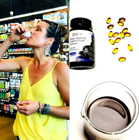 Zatik Naturals Black Cumin Seed Oil & Supercritical Extract - Cold Pressed, Unrefined, USDA Organic, 90 Vegan Softgels