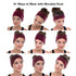 Tobeffect Headbands for Women, African Boho Wide Hairband Knotted Head Wraps, Hair Accessories