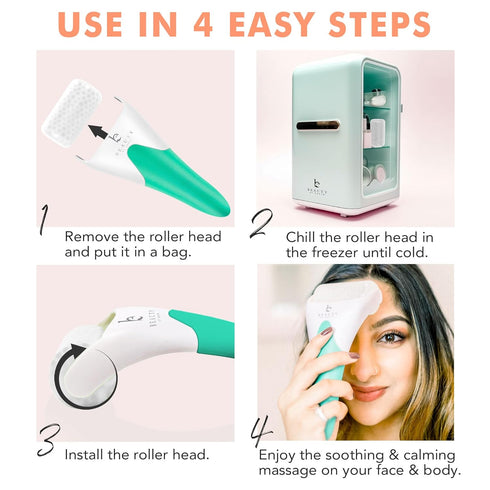 Ice Roller for Face & Eye - Facial Roller for Puffy Eyes Relief, Beauty Gift for Women, Helps Relieve Migraines