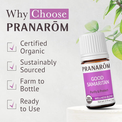 Pranarom Good Samaritan Essential Oil Blend (5ml) - 100% Pure Essential Oil for Diffusing and Cleaning