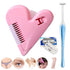 Intimate Grooming Set for Women, 3 Shapes Razors, Storage Bag, Toothbrush Set, Pink (Love Heart &T Set)