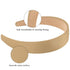 Wecoe Khaki 1.2 Inch Wide Silk Satin Headband, Non-Slip Fashion Solid Hair Band for Women and Girls