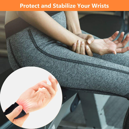 Wrist Brace, 2 PACK Wrist Wraps for Carpal Tunnel, Adjustable, Comfortable Straps for Weightlifting and Pain Relief