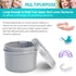 Waterproof Denture Bath with Portable Brush Holder, Denture Case with Brush, Partial Denture Case with Basket for