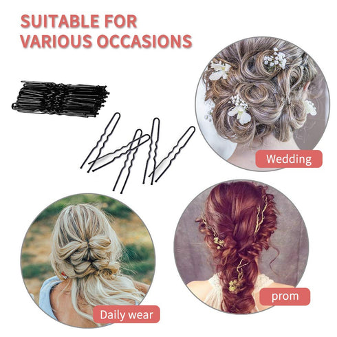 U Shaped IKOCO Hair Pins for Women's Ballet Buns, 2.4 inch with Storage Box