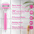 Razors for Women with 2 Non-Slip Handles, 14 Razor Refills, 5 Premium Blades, Disposable Razor with Shower Holder, Pink