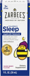 Zarbee's Kids Sleep Supplement Liquid with 1mg Melatonin, Natural Berry Flavor, 1 Fl Oz