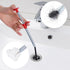 61 Inch Flexible Grabber Claw Pick Up Tool with 4 Bendable Claws for Sink Drain Clog Removal