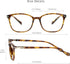 VisionGlobal Blue Light Blocking Glasses for Women/Men, Anti Eyestrain, Stylish Square Frame, Anti Glare (+2.50