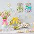4PCS Easter Spring Pastel Wired Ribbon Rolls, Decorative Ribbons for Gift Wrapping and DIY Craft Decor