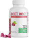 Bronson Beet Root Extra Strength (equivalent to 2000mg beet root per serving from 500mg 4:1 extract), Non-GMO, 120
