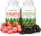 (120 Chews) Fruits and Veggies Supplement - Superfood Gummies with 9 Superfruits & 30 Veggies, Non-GMO