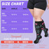 Tinojye 4 20-30 mmHg Pairs Plus Size Compression Socks,Extra Wide Calf Knee High Compression Socks for Men Women