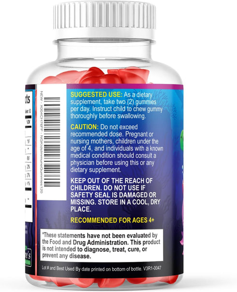 Immune Gummies Gummy Immune 4 120 Gummies Kids Support Supplement - Daily Childrens Vitamins C, Zinc & Echinacea