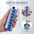 OUVBTX 7 Metal Weekly Pill Organizer, Large Travel Pill Box, Portable Aluminum Alloy Waterproof Container, Day Daily