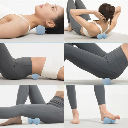 Set Set) JIEJUNJI Massage Balls for Deep Tissue Muscle Relief, Trigger Point & Myofascial Release, Full Body Use