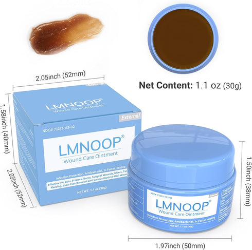 LMNOOP Wound Care Ointment - Fast Healing Wound Cream, Maximum Repair for All Ages, Wound Healing Ointment