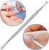 Nail Care Tool Set - Cuticle Pusher and Cutter, Stainless Steel Manicure, Gel Polish Remover, Pedicure Kit