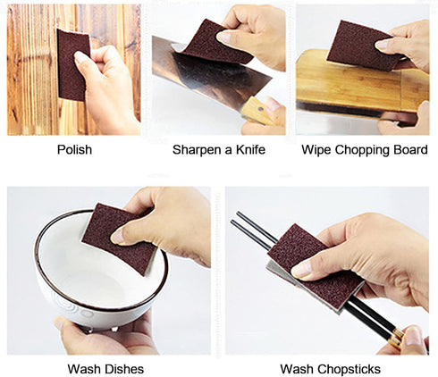 20pcs Nano Carborundum Sponge – Emery Sponge Brush Clean Eraser Scrub for Kitchen Magic Cleaning Pots and Pans