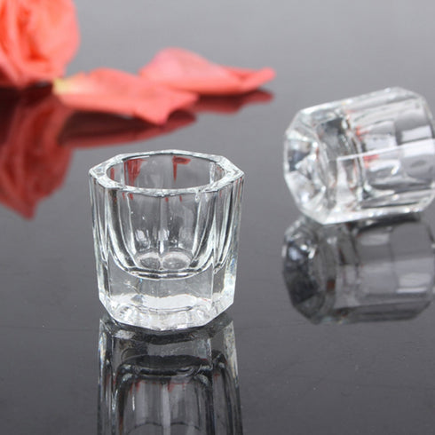 Nail Dappen Dish Cup, Glass Dappen Dish for Nail Acrylic Powder, Small Dampen Dish, Nail Art Acrylic Liquid Holder (no