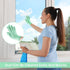 1 Pair Microfiber Dusting Gloves, Reusable Washable Cleaning Mittens for House Cleaning and Small Corners (Green)