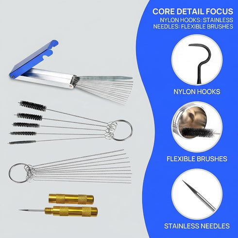 Nozzle Set 13 10 5 4 1 ETCTK5 Nano Mist Sprayer Cleaning Tool Cleaning Kit for Facial Steamer Wires, Cleaning Picks