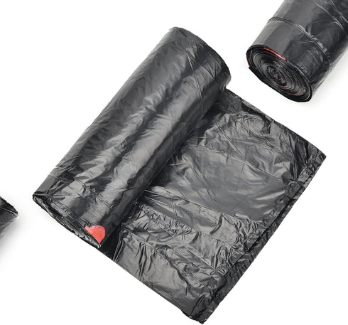 Heavy Duty 30 Gallon Trash Bags with Drawstring (90 Count) - Strong Plastic Liners for Kitchen, Yard, Industrial,