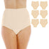 Wearever Women's Cotton Comfort Incontinence Panties, Regular Absorbency, Reusable Leak Proof Underwear, Pack of 6