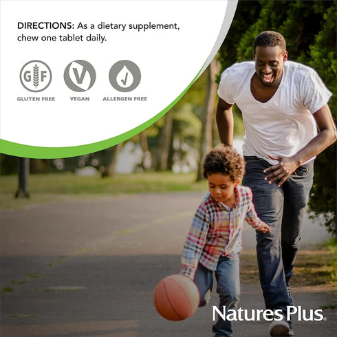 Natures Plus Orange Juice Jr. - 2 Pack, 180 Chewable Tablets - 100 mg Vitamin C - Vegetarian, Gluten Free