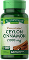 Ceylon Cinnamon Capsules by Natures Truth | 2000mg | Non-GMO & Gluten Free Supplement